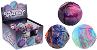 Johntoy stuiterbal speelgoed display 18 stuks 6 cm kleurrijk