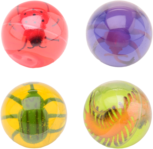 Johntoy putty bol speelgoed met insect - 12 stuks - slijm