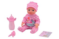 Baby Rose Baby Rose drink en plaspop 17 cm. 27709
