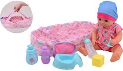 Baby Rose Baby Rose drink en plaspop 35 cm. 27714