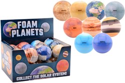 Johntoy explorer planeetballen speelgoed display 24 stuks 6 cm