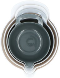 Alpina lot de 4 saladiers plastique avec poignée et antidérapant 1,2-3L