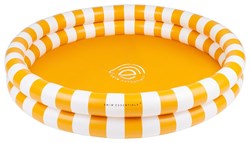 Swim Essentials piscine gonflable enfant rayée jaune-blanc 100 cm