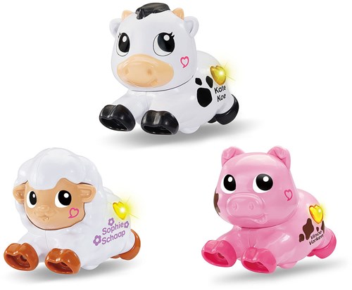 VTech speelgoed dieren trio - Rol en Dol Dieren set multicolor