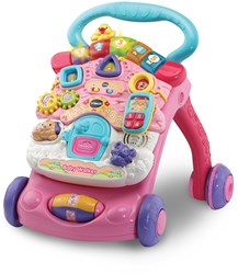 VTech baby loopwagen educatief speelgoed roze met licht en geluid