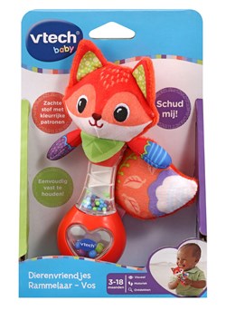 VTech Baby rammelaar vos - educatief babyspeelgoed - bijtring