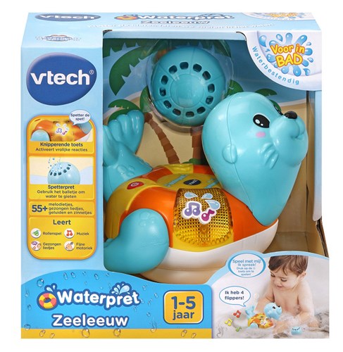 VTech badspeelgoed Waterpret Zeeleeuw interactief speelgoed baby