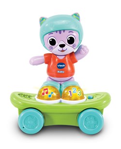 VTech educatief speelgoed Dierenvriendjes Kato de Skateboard Kat - cijfers en muziek