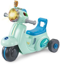 VTech 2 in 1 Loopscooter - Educatief Speelgoed - Blauw - Driewieler