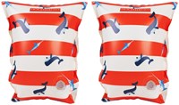 Swim Essentials Red-White Whale - Inflatable Swimming Armbands 2-6 years