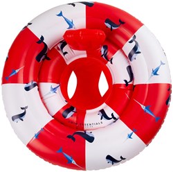 Swim Essentials bouée bébé baleine - siège flottant 0-1 an rouge-blanc