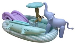 Swim Essentials piscine gonflable enfants aventure safari 210x150 cm animaux