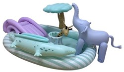 Swim Essentials opblaasbaar kinderzwembad Safari avontuur 210x150 cm dieren