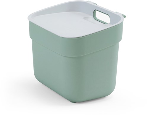 Curver afvalbak GFT 5L groen/grijs - duurzaam keuken prullenbak