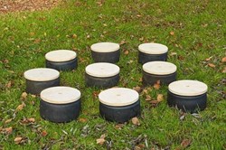 Cosy cercles en bois pour mini pneus 10 pièces pour jeu créatif