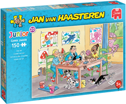 Jumbo puzzel Jan van Haasteren Junior 150 stukjes creatief klei