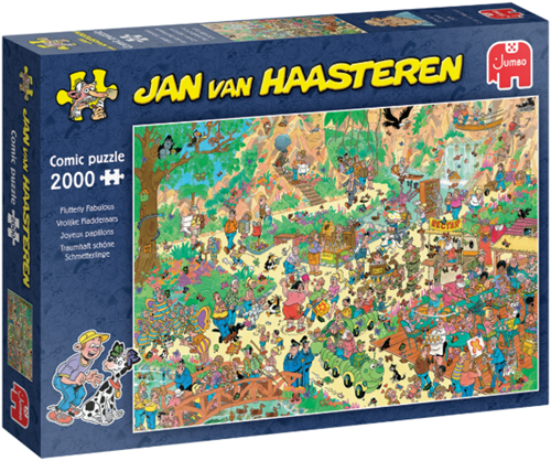 Jumbo puzzel Jan van Haasteren Vlindertuin 2000 stukjes familie
