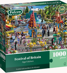 Jumbo puzzle Festival of Britain 1000 pièces carton coloré