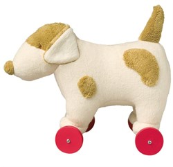 Trousselier chien en peluche sur roulettes 32 cm jouet à tirer