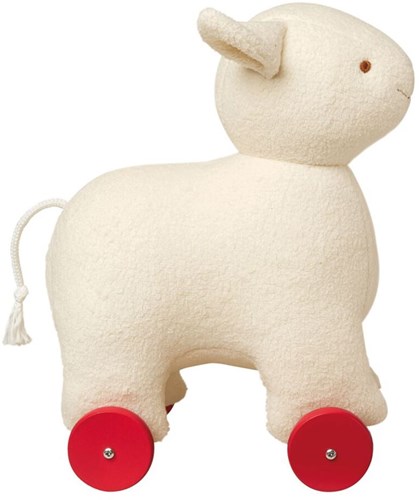 Harlekijn Trousselier Mouton 32 cm sur roulettes