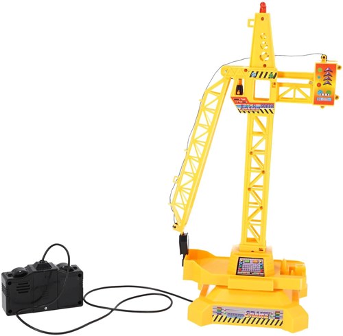 KiddyGo grue jouet avec commande par câble et lumière - véhicule de chantier-3