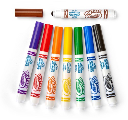 Crayola feutres Mini Kids 8 pièces sûrs et lavables pour enfants-3