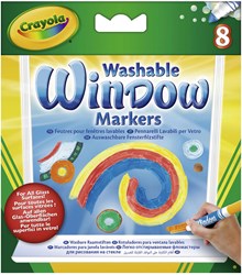 Crayola raamstiften - 8 wasbare kleuren voor kinderen tekenen