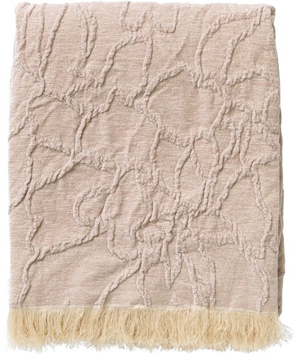 Dutch Decor plaid Florine 140x180 cm beige Pumice Stone deken