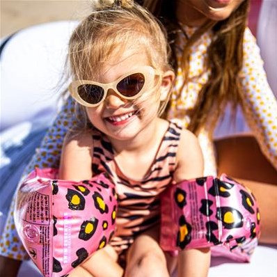 Swim Essentials brassards natation imprimé léopard or rose 2-6 ans sécurité-3