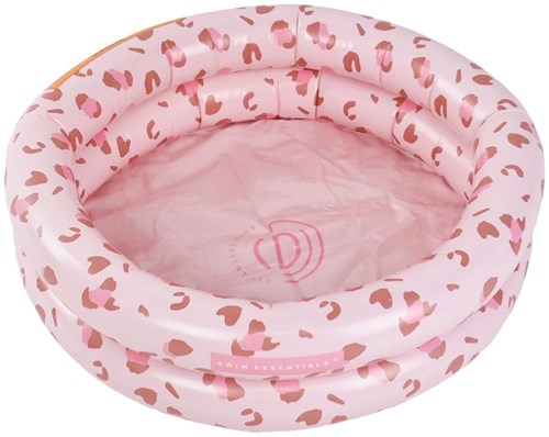 Swim Essentials baby zwembad panterprint oudroze - 60 cm opblaasbaar