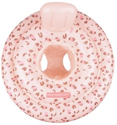Swim Essentials baby zwemzitje panterprint roze 0-1 jaar 69 cm