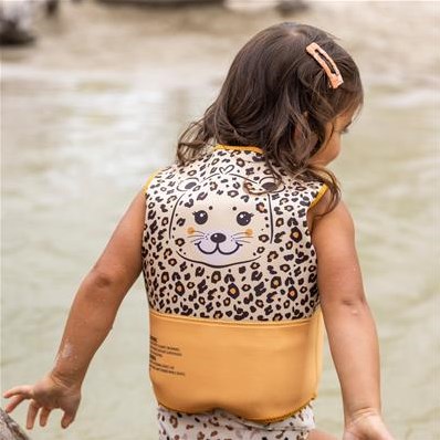 Swim Essentials gilet de natation enfant léopard beige 2-3 ans sécurité-3