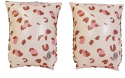 Swim Essentials Brassards de natation gonflables 0-2 ans - Vieux rose léopard