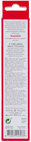 Bruynzeel Fineliner set - 4 kleuren - Schrijfwaren voor school en thuis-3