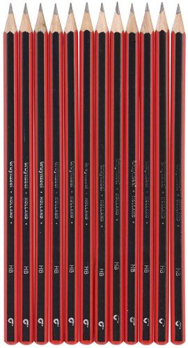Bruynzeel grafietpotlood zwart-rood - HB potlood voor school en creatief-2
