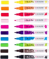 Bruynzeel brushpen set helder - 10 kleuren voor creatief tekenen-3