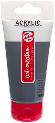 Peinture acrylique tube 75ml gris de payne 708 peinture créative