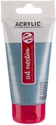 Peinture acrylique bleu métallique 75ml tube créatif enfant loisir