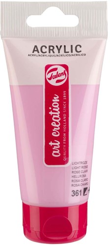 Acrylverf lichtroze 75ml creatieve schilderverf voor kinderen en volwassenen