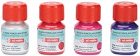 Peinture verre & porcelaine opaque set 4 x 30 ml rose argent créatif-2