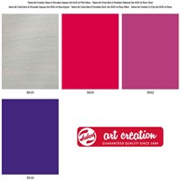 Peinture verre & porcelaine opaque set 4 x 30 ml rose argent créatif-3