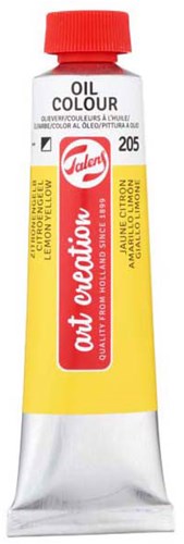 Peinture à l'huile tube 40ml jaune citron primaire peinture créative