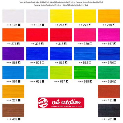 Acrylverf set schilderen Talens Art Creation 24x12ml creatief-3