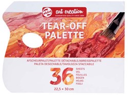 Palette à détacher peinture multicolore 22,5x30cm pour s'amuser