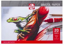 Papier à dessin Bristol Talens A4 246 g/m2 20 feuilles sans acide