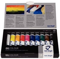 Bruynzeel Van Gogh olieverf set - 10 kleuren tubes 20ml schilderen-2
