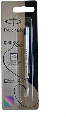 Parker recharge bille noire medium - Recharge Quinkflow pour stylo Parker