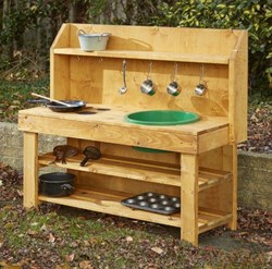 Cosy modderkeuken buiten speelgoed werkblad 60cm grote speelkeuken