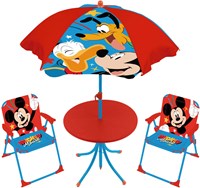 Disney tuinset voor kinderen Mickey Mouse, Pluto & Donald met parasol