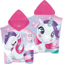Poncho handdoek eenhoorn badcape voor kinderen - zachte badponcho